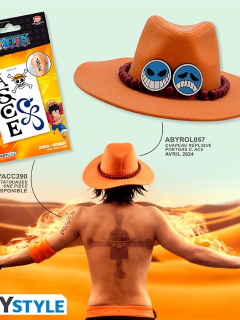Once Piece - Replica Hat - Portgas D. Ace